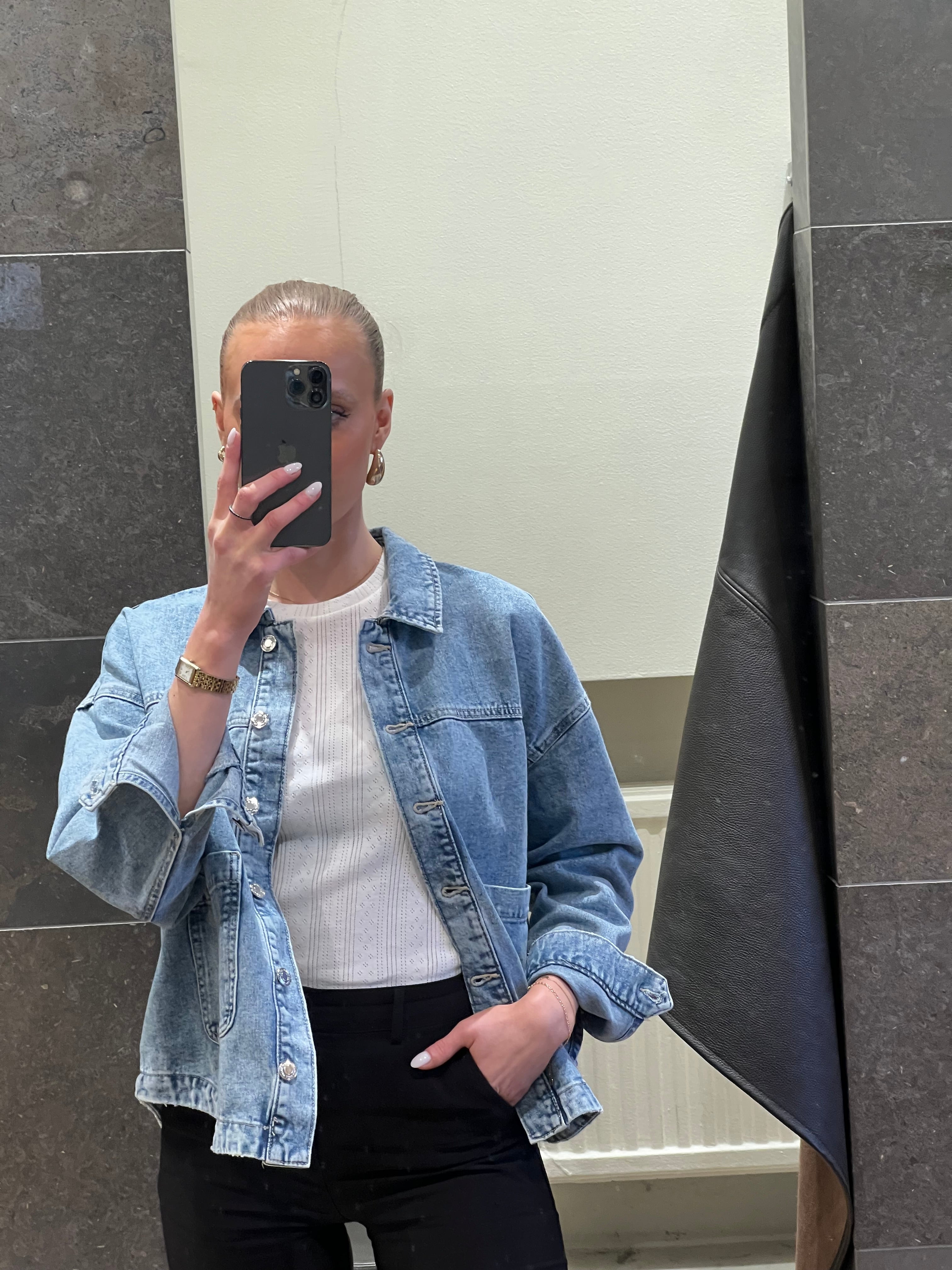 VMJAMIE Denim Jacket - Light Blue Denim